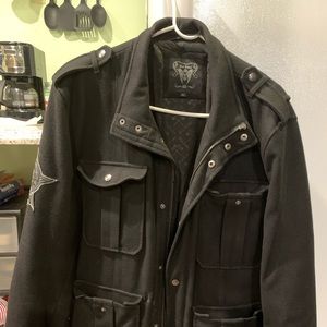 Men’s all black jacket xl